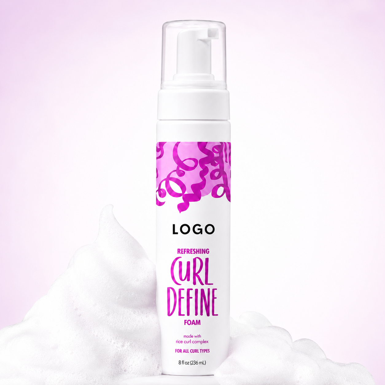 white foam