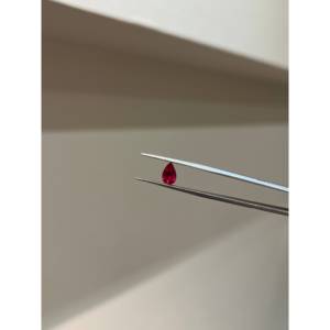 Lab Grown ruby <strong>pear</strong> Shape 1.15ct Exquisite Gemstones