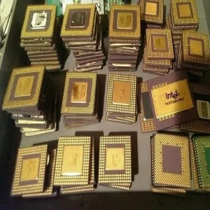 Керамические процессоры Intel 486 и 386 для процессоров, скрап, доступный в австрском процессорном процессоре, золотой штифт для продажи - Product Image 3