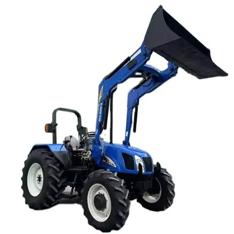 NEW HOLLAND 110 d'occasion, tracteur compact à 4 roues pour verger avec matériel agricole