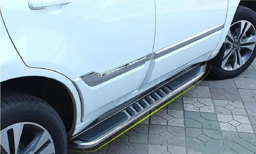 Due pezzi si adatta alla barra laterale fissa in alluminio per pedane Nerf per Audi Q5 2009-2017