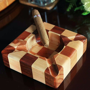 HHO tarafından sağlanan sigara ve puro küllerini tutmak için ahşap malzemeden yapılmış en çok satan ahşap küllük - Product Image 6