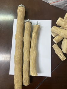 Kuş levrek kahve ahşap papağan kuş levrek ağaç standı doğal Java ahşap levrek - Product Image 2