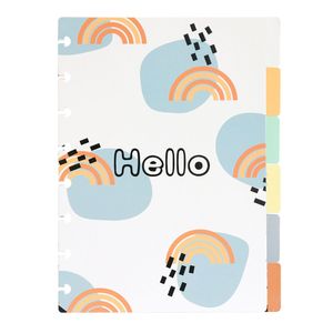 Custom A5 A7 Carpeta Divisores 5 Pestañas Bloc de notas Papel Índice Divisor Carpeta de plástico Índice Divisores para cuaderno