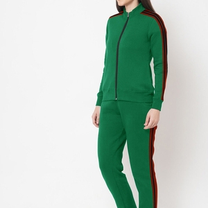 נשים שרוול ארוך הסיטונאי צרפתי הדפסת tracksuit 2 חתיכה סט ג 'וגר נשים חליפות מסלול
