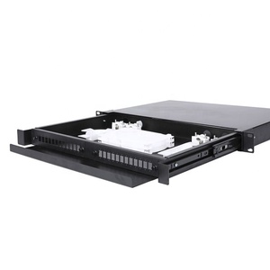 FTTH Marco de distribución óptica de 19 pulgadas 24 48 72 Puerto Montaje en rack 1U SC LC FC Panel de conexión de fibra - Product Image 3