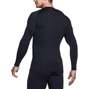 El último diseño personalizado de compresión de secado rápido Nuevas camisas de compresión de manga larga estirables para hombres - Product Image 4