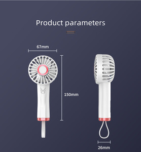 Güçlü pil işletilen şarj edilebilir taşınabilir Fan kişisel el kirpik hız ayarlanabilir küçük fan mini Fan - Product Image 6