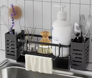 Bulaşık kurutma rafı, kompakt mutfak bulaşıklık Drainboard Set Proof bulaşık damlalıklı mutfak aleti tutucu, kesme tahtası tutucusu - Product Image 2