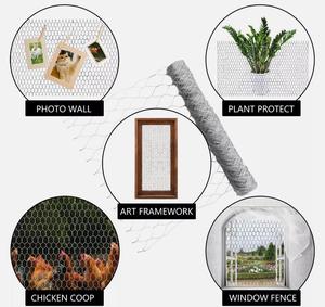 Rete metallica esagonale zincata in acciaio intrecciata rete isolante a rete con bordo morbido rete protettiva maglia da pollo rivestita in zinco - Product Image 6