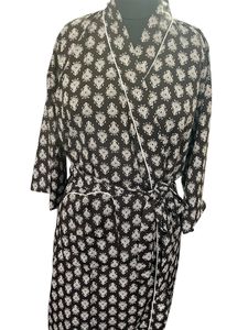 Lüks ipek kadın kat-uzunluk bohem tarzı <span class=keywords><strong>Kimono</strong></span> Robe zarif çiçek baskı hafif Boho <span class=keywords><strong>Chic</strong></span> Loungewear