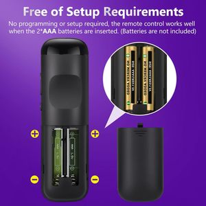 Universal Remote <strong>Control</strong> for Roku, TCL, Hisense Smart TVs with Streaming and Multi-Device Compatibility - Product Image 3