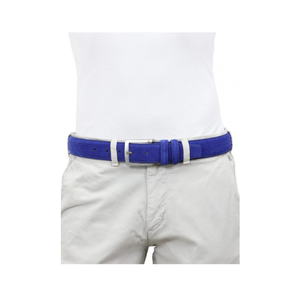 Hàng Thủ Công Ý Chất Lượng Hàng Đầu 3.5Cm/1,37in Da Lộn Màu Xanh Ngọc Bích Cho Nam Có Khóa Cài Thương Hiệu Nổi Tiếng Để Bán Buôn 6 Chiếc Trong Một Hộp - Product Image 2