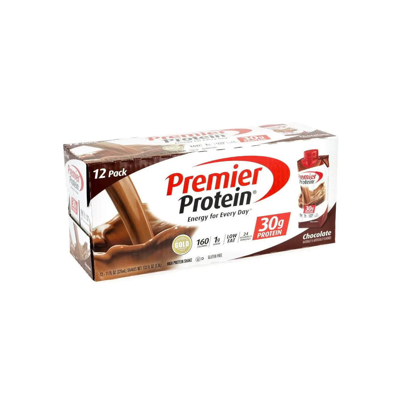 Shake de Proteína Premier, Chocolate, 30g de Proteína, 11 fl oz, 12 Ct