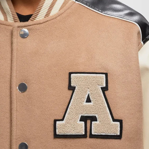 街头服装休闲制造商来样定做工厂批发大学夹克定制大学夹克男 - Product Image 3