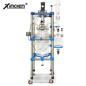 実験室圧力ジャケテッドガラス原子炉化学反応器ジャケテッドヒーティングとコンデンサー冷却 - Product Image 1