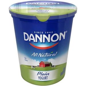 Kapaklı ve kaşıklı toptan yoğurt kabı Dannon yoğurt