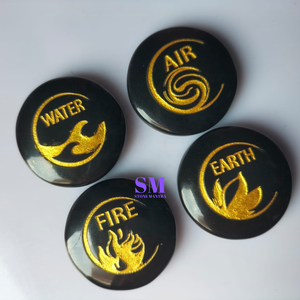 Manevi denge ve uyum için özel gravür ile yüksek kaliteli şifa kristalleri gravür çakra sembolü - Product Image 3