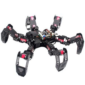 Finished 18DOF Hexapod Robot 2DOF PTZ Spider Robot with Main Board for <strong>Raspberry</strong> <strong>Pi</strong> 4B/1G - Product Image 4