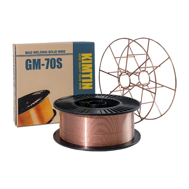 Cables de soldadura de venta directa de fábrica de Vietnam, alambre de soldadura Mig CO2, alambre de soldadura con revestimiento de cobre, alambre de soldadura de 2 pulgadas