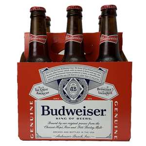 Budweiser0.0 Non Alcoholic <strong>Beer</strong> Pack of 6, 6 X 330ml