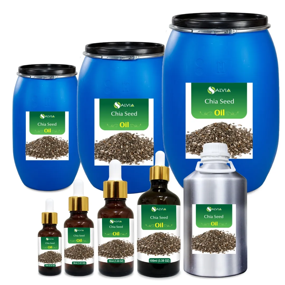 Aceite de semilla de chía 100% puro y natural al por mayor a granel precio más bajo embalaje personalizado