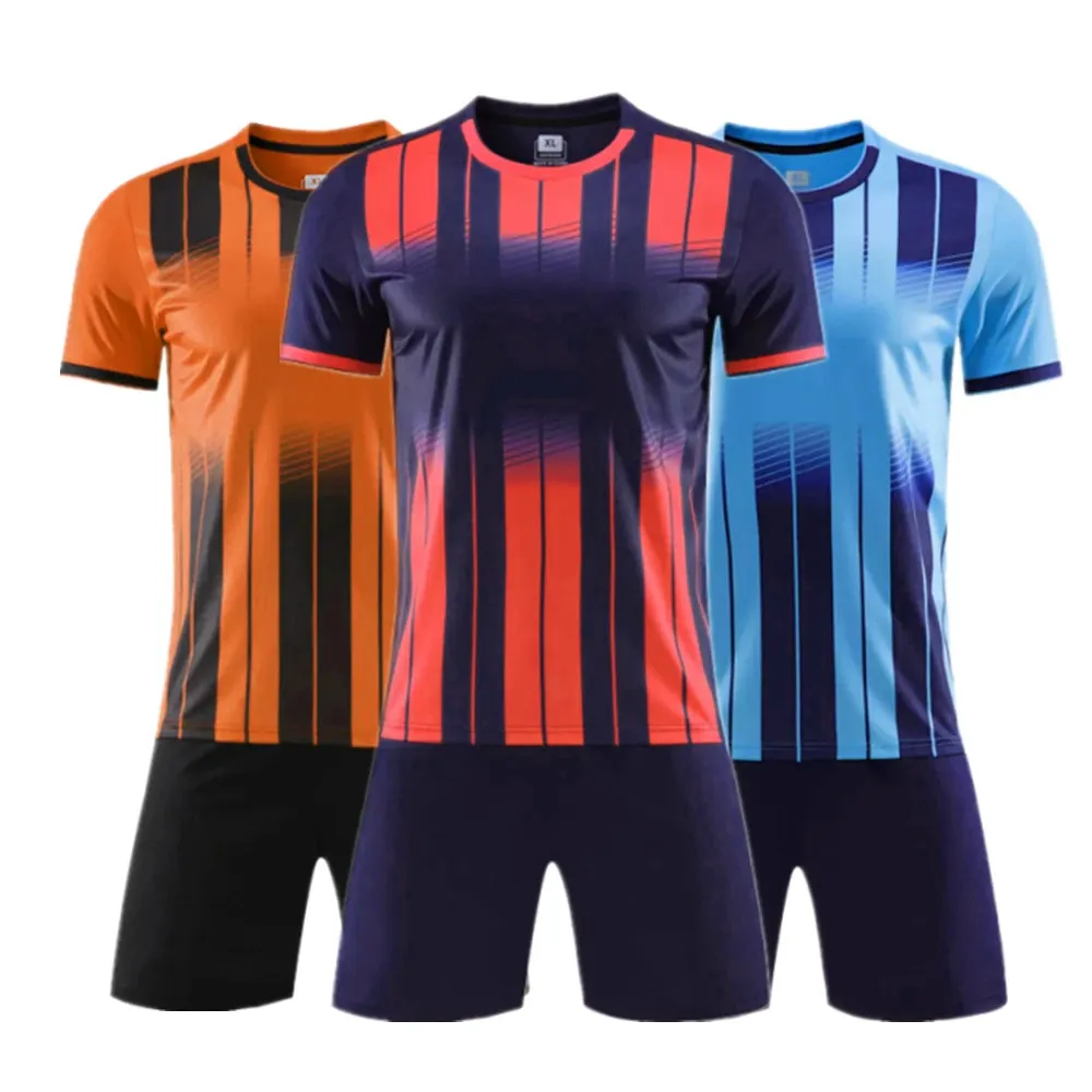 Nueva temporada 2024, camiseta de fútbol personalizada, conjunto de uniforme de fútbol Retro Vintage para hombre, camiseta de fútbol para equipo, conjuntos de ropa de fútbol
