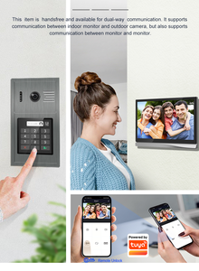WiFi 2,4 GHz PoE Video Intercom System a prueba de agua con visión nocturna Tuya App y conexión a Internet para Villa y edificio - Product Image 6
