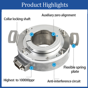 Heng xiang K100 Encoder Dreh potentiometer 10k Entfernungs messung Hohlwellen geber ABZ Phase, PNP Ausgang - Product Image 2