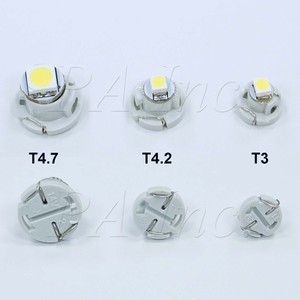 <strong>LED</strong> Light Bulbs Replacement T3 <strong>T4</strong>.<strong>2</strong> <strong>T4</strong>.7 Red Bright Panel Gauge Cluster Dashboard with Twist Lock Socket PA - Product Image 6