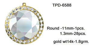 18 Karat 22 Karat Pure Gold Luxus Lab Diamond <span class=keywords><strong>Charm</strong></span> Anhänger Pure Gold Exquisites Design Hand gefertigte Hpht Cvd Diamond Anhänger OEM ODM