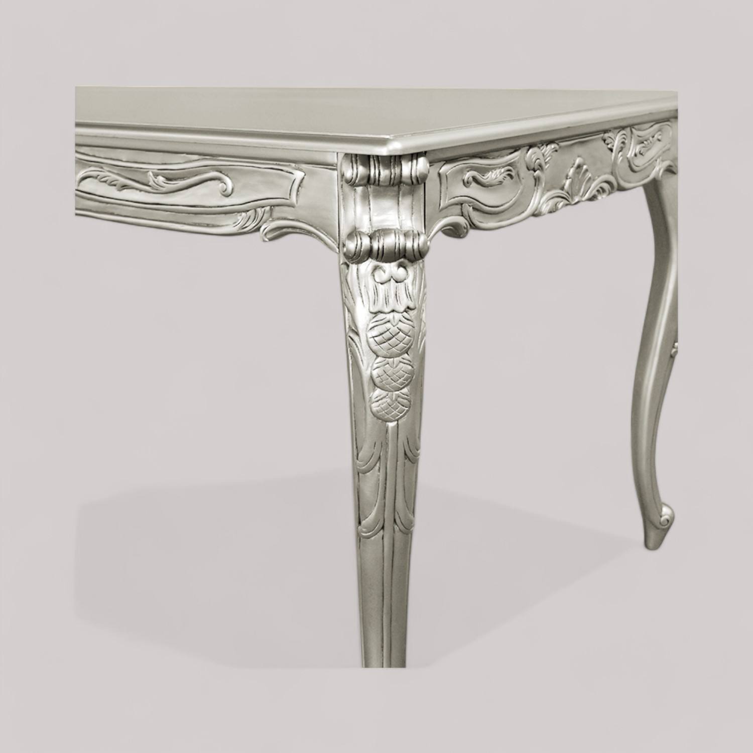 Feuille d'argent peinte