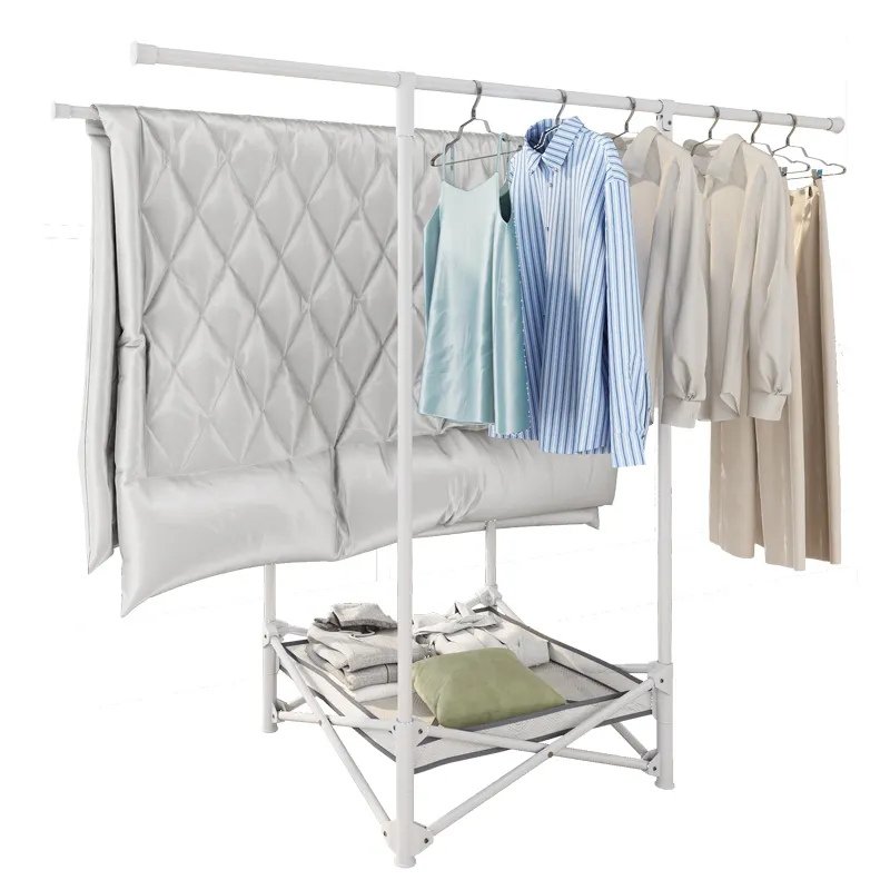 Dieyuan Artículos para el hogar Diseño de moda de alto nivel Acero al carbono Alta calidad Plegable Balcón Colgador de ropa Tendedero