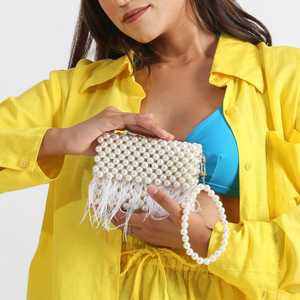 Indian Gujarati Style Ethnic Gotta Patti Embroidered Potli <strong>Bags</strong> for Wedding Mehndi Festivals Beautiful Cotton Material Handbag's - Product Image 3