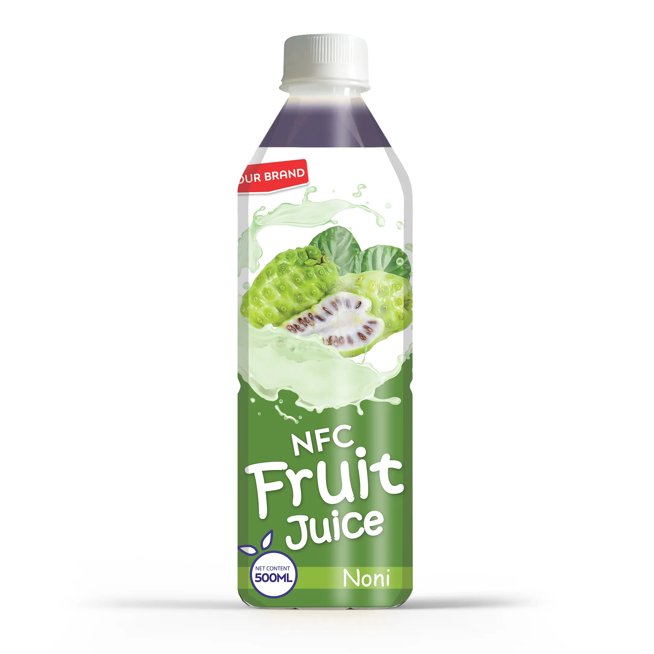 Bebidas de suco de fruta noni 500ml, etiqueta privada de alta qualidade