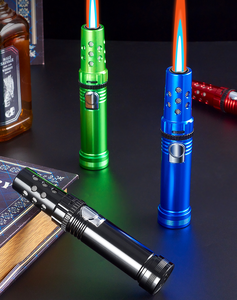 Debang máy bay phản lực ngọn đuốc mạnh mẽ nhẹ hơn có thể sạc lại máy bay phản lực Sản phẩm bán chạy 2025 kim loại hợp kim ngọn đuốc nhẹ hơn cho ngoài trời BBQ cắm trại - Product Image 4