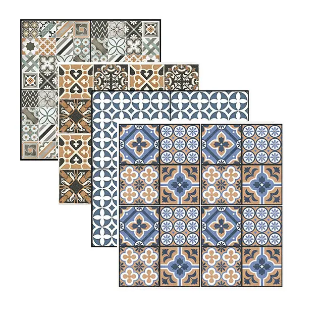 Marokkanisches Design Keramik 400 * 400 Bodenfliesen Halpporselin-Schwerlast-Parkplatzfliesen digital bedruckte Bodenfliesen