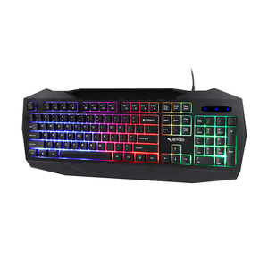 OEM-teclado de ordenador con cable RGB de 104 teclas, teclado de Gaming con membrana de sensación táctil - Product Image 2