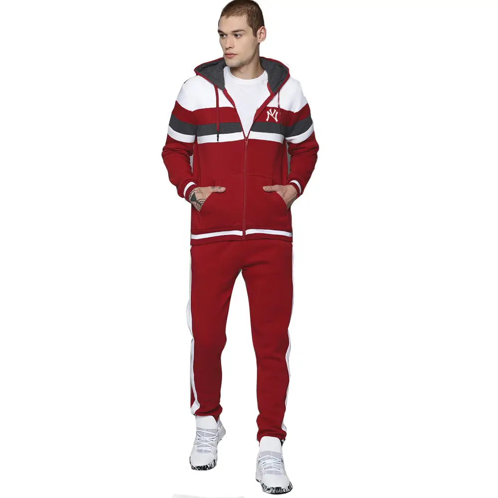 New Arrivals Top Quality Zipper Tracksuit Sports Tracksuit For Men Plain Color Outdoor Sports Training Wear Running Track Suits