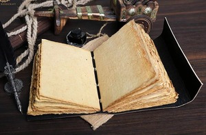 皮革杂志阴影书哈利·波特男女礼物deckle edge纸女巫咒语书grimoire杂志
