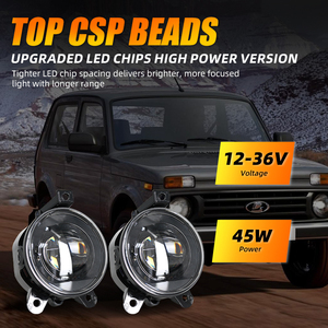 ชุดประกอบระบบไฟส่องสว่างรถยนต์กันน้ำไฟตัดหมอก LED 45W ทุกรุ่นแบบสากล - Product Image 2