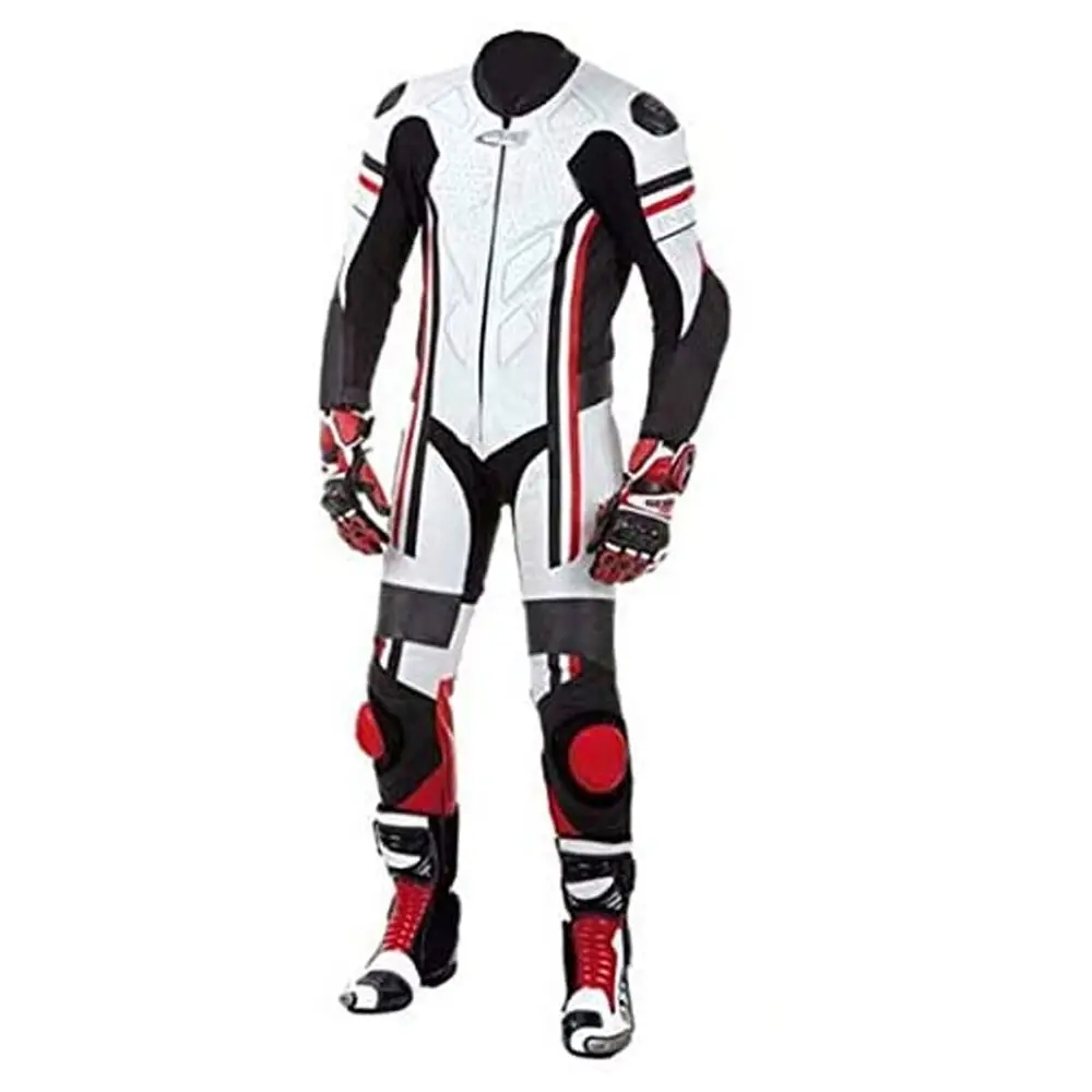 Moto New White One Piece Track Pro Racing Suit protezione approvata tute da moto tute da moto personalizzate