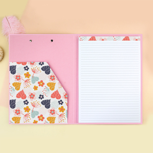 Carpeta de portapapeles con logotipo personalizado con Bloc de notas forrado Oficina Escuela Papelería Bloc de notas Portapapeles Padfolio - Product Image 2