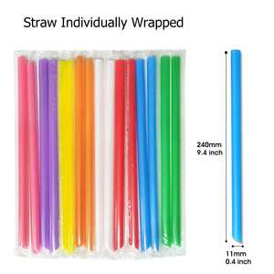 PLAストロー卸売りカラフル生分解性堆肥化可能 - Product Image 5
