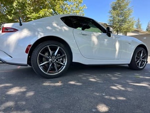 2021 M A Z D A MX-5 RF RF GRAND TOURING geri çekilebilir HARDTOP kar tanesi beyaz çoğunlukla değiştirilmemiş