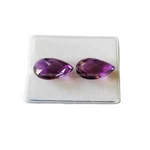 Aaa איכות igi מוסמך amethyst אגס רופף אבן חן בצבע סגול מעולה לתכשיטים יפים