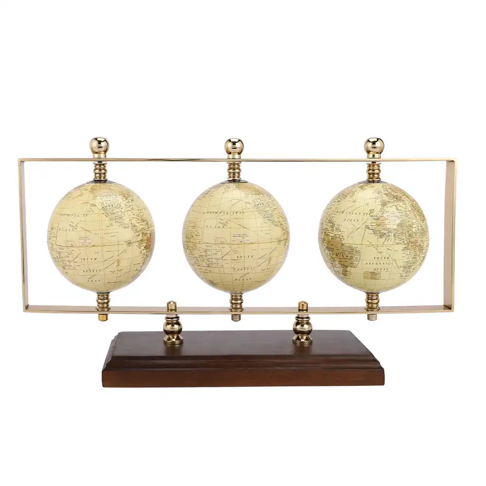 Vente chaude Triple vertical or Globe Stand Table Decor Home Decor Décoration intérieure En gros