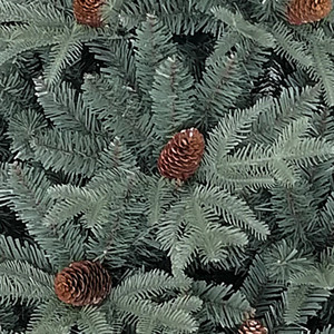 Rustic Look Blue Spruce PVC &amp; PE with Pine Christmas <strong>Tree</strong> - Product Image 2
