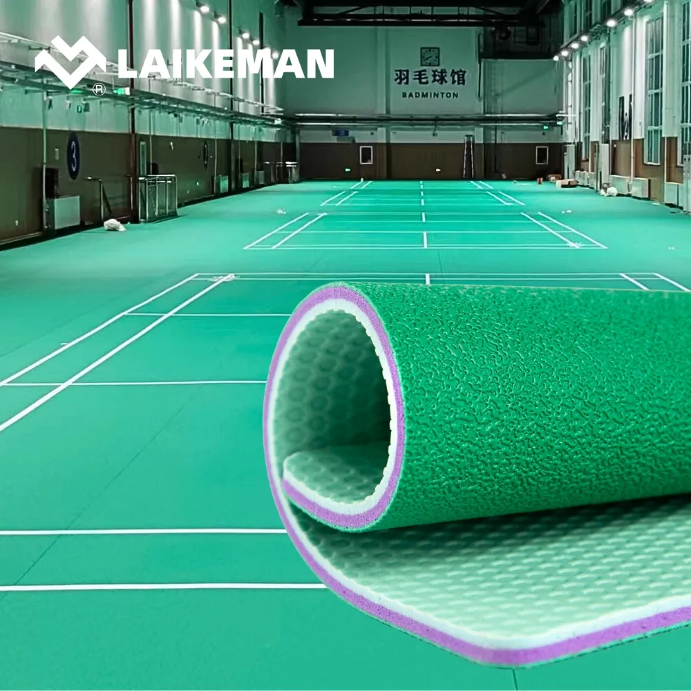 Vinyl Rol Pvc Plastic Vloer Voor Badmintonveld Mat En Indoor Basketbalveld Multifunctionele Baan Kristal Zand Serie