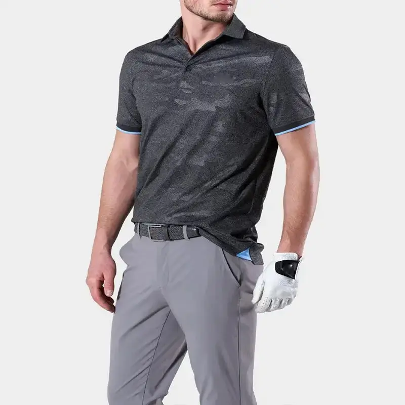 Magliette da Golf da uomo traspiranti più vendute Quick Dry Fit personalizza il tuo Design Polo 100% poliestere